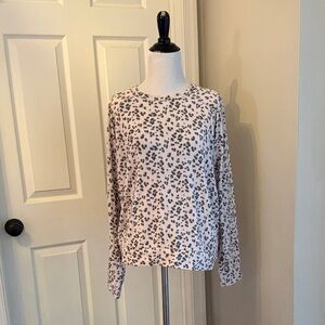 Aqua Lounge Animal Print Sweater, Size M